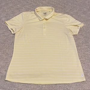 Yellow Striped Women’s Puma Golf Polo
